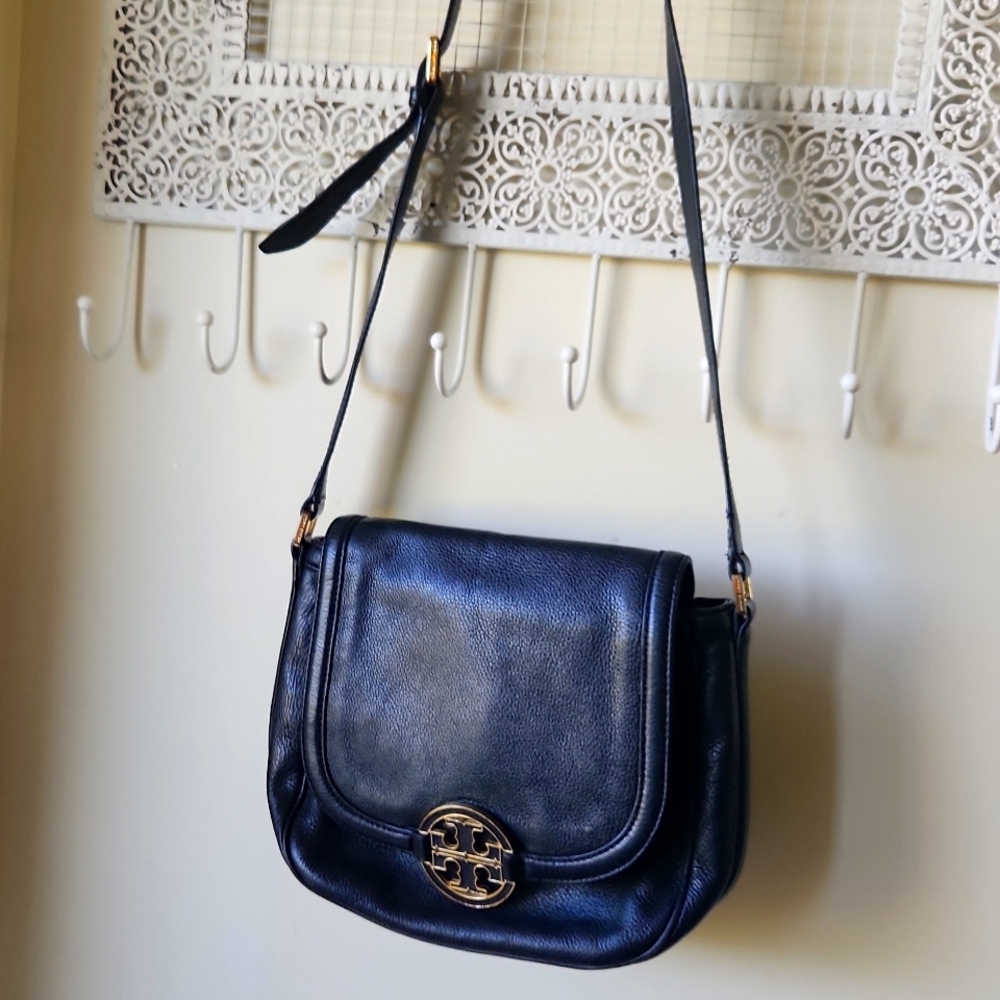 Tory Burch Black Leather Crossbody Bag